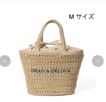 DEAN & DELUCA 빔즈 크로셰 바스켓 백 M