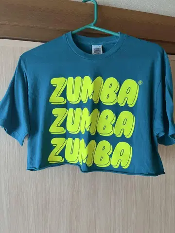 ZUMBA 크롭 티셔츠 파랑