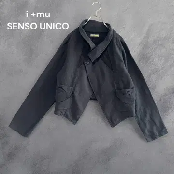 새상품급 i + mu 임 변형 자켓 센소유니코 숏 마 혼방