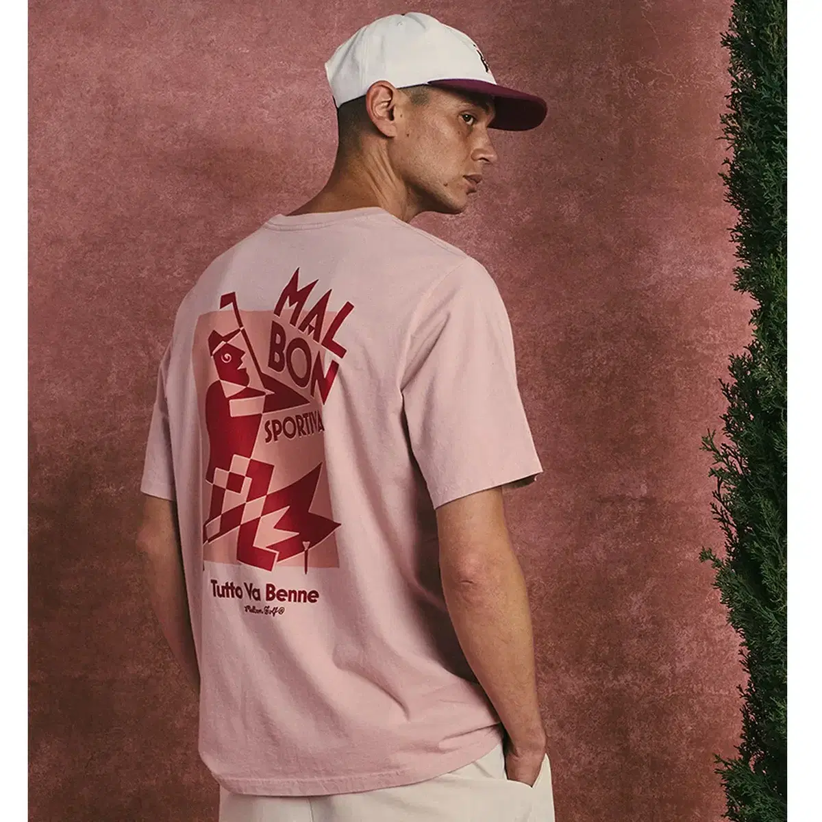 ★MALBON GOLF★2025SS 超新作★Malbon Uni Round T-shirt 4色 MALBON | 말본 2025 Malbon Golf 6451 Golf Round T-Shirt on