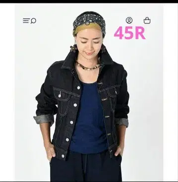 45R 호밀 데님 908 비코비 여자 청바지 (짙은 색)