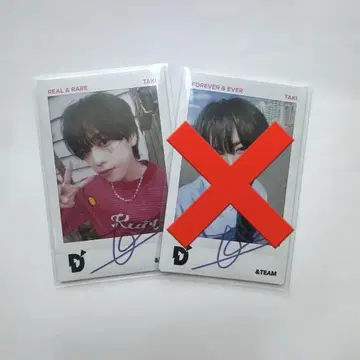 &TEAM DPARTMENT 타키 사인 사진 TAKI 폴라로이드