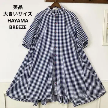 새상품급 빅 사이즈 HAYAMABREEZE 깅엄 체크