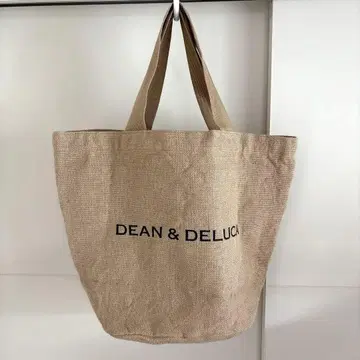 새상품 DEAN&DELUCA 20주년 한정판 주트 마켓 토트백 L 사이즈