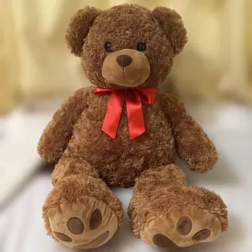 신장 75cm 빅 브라운 곰 봉제 인형