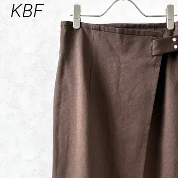 KBF 롱 스커트 랩 스커트 스타일 타이트 백 슬릿 포켓 부착