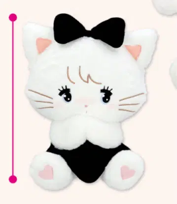 mikko characters BLACK RIBBON 봉제 인형 무스