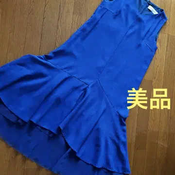가격 인하 새상품급 슬리브리스 원피스 롱 원피스 슈가 로즈 블루