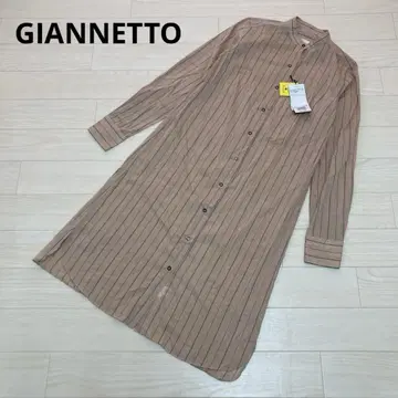GIANNETTO 지아네토 스트라이프 셔츠 원피스