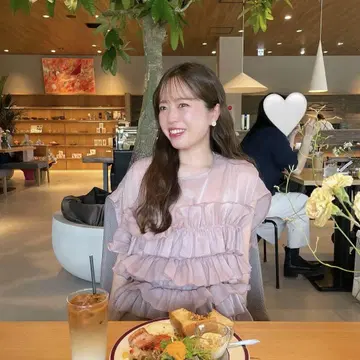 myu 뮤 플라워 부케 블라우스 핑크