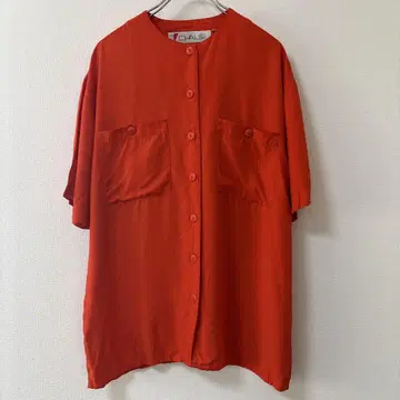 90s USA 빈티지 노카라 레이온 셔츠 레어 구제 의류 디자인