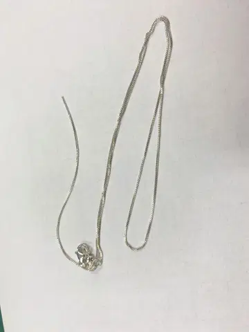 실버 925 핑 체인 목걸이 50cm