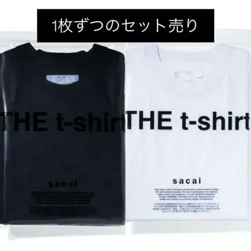 2장 세트 SACAI THE T-SHIRT 팩 T BLACK&WHITE
