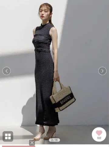 완판 색상 SNIDEL 컷 레이스 원피스 CGRY 25AW