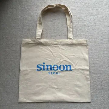 sinoon 토트백 아이보리 로고
