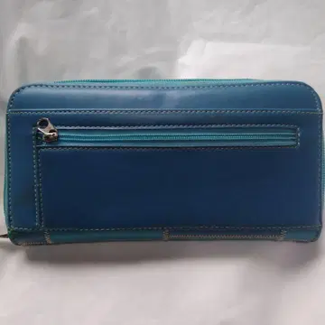 파란색 두겹 지갑 카드 슬롯 포함