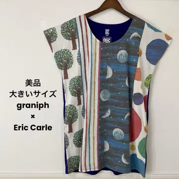 81 새상품급 빅 사이즈 graniph Eric Carle 콜라보 튜닉