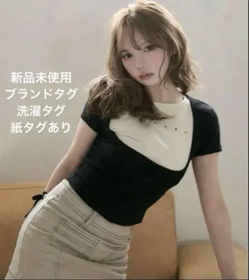 앤드메리 앤드메리 메리 로고 탑스 블랙