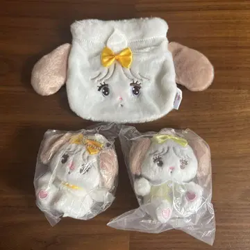 mikko 수플레 파우치 봉제 인형 키체인 세트 정리
