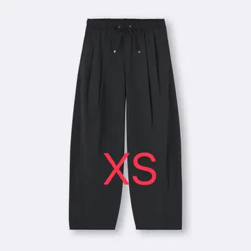 배럴 레그 풀온 팬츠 Q XS 블랙