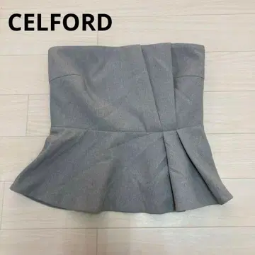 CELFORD 셀포드 턱 디자인 페플럼 뷔스티에