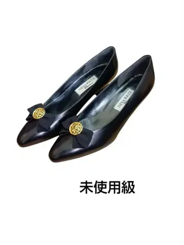 NINA RICCI 니나 리치 리본 포함 블랙 펌프스 미사용급