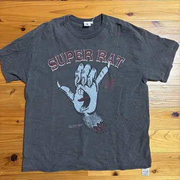 SUPER RAT 그래픽 티셔츠 다크 그레이