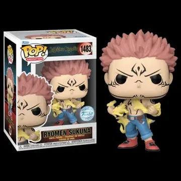 Funko Pop '주술회전' 셔츠를 찢는 양면 스쿠나
