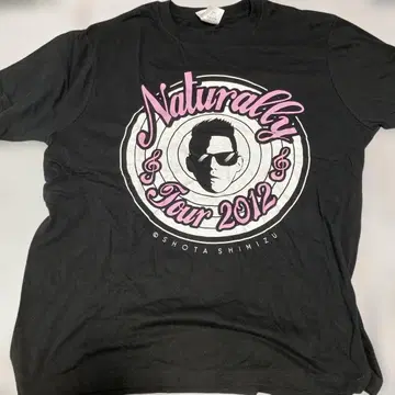 시미즈 쇼타 Naturally Tour 2012 라이브 티셔츠 M 사이즈