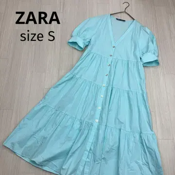 ZARA 자라 티어드 셔츠 원피스 포플린 원피스 S