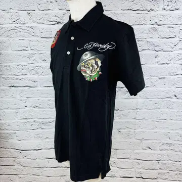 EdHardy 반팔 피케 셔츠 블랙 사이즈 M 616