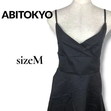 ABITOKYO 아비토쿄 백 리본 블랙 플레어 원피스