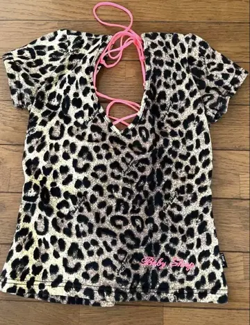 Baby shoop 레오파드 무늬 상의