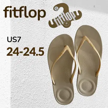 핏플랍 샌들 US7 24-24.5 GOLD 핏플랍