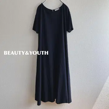 BEAUTY&YOUTH 하이 트위스트 코튼 분또 A 라인 원피스 174