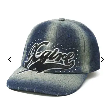 새상품 X-girl RHINESTONE DENIM CAP 엑스걸