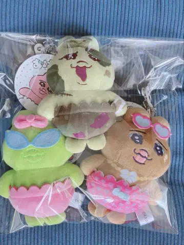 새상품 시마무라 빤쮸토끼 키링 봉제 인형 3세트