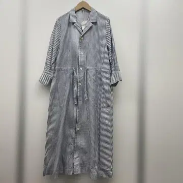 45R 스트라이프 셔츠 원피스