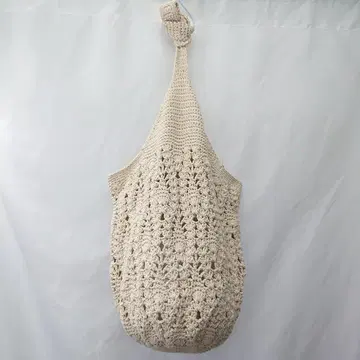 자라 크로셰 뜨개질 메쉬 숄더 백