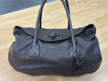 JILSANDER 질 샌더 보스턴 백 브라운 턴락 남성용