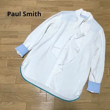 폴스미스 PaulSmith 보타이 셔츠 블라우스 바이컬러