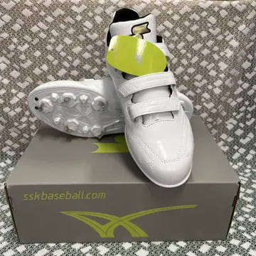사사키 화이트 스파이크 슈즈 27.5cm