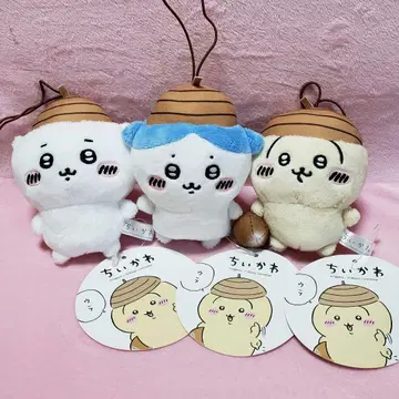 치이카와 동동이 모자 마스코트 3개 세트 택 포함 새상품급