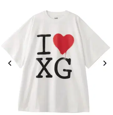 새상품 X-girl LOVE XG LOGO BIG TEE 엑스걸