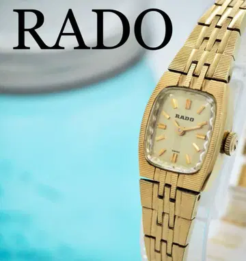 321 RADO 시계 수동 와인딩 여성용 빈티지 골드 스퀘어