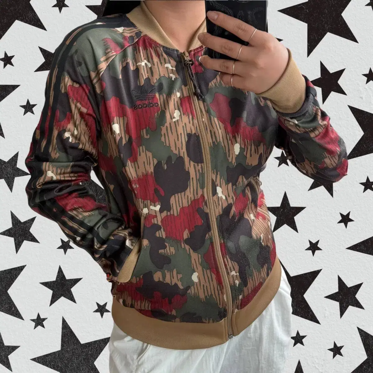 トップス 00s adidas track jersey camo jacket y2k Graphics_Y2K_Track_Jacket_Blac