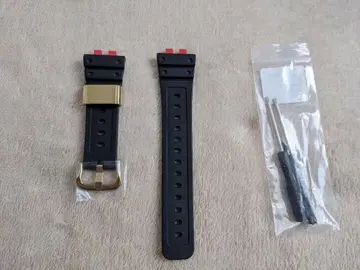 CASIO G-SHOCK GMW-B5000 러버 손목시계 밴드 금 버클