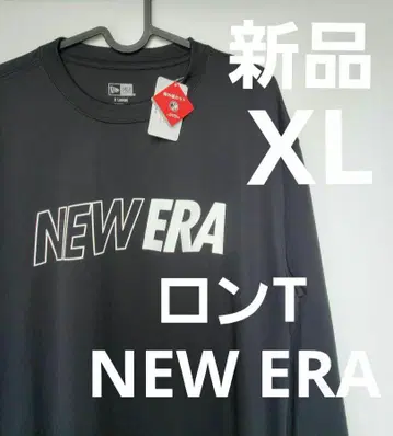 새상품 NEW ERA 롱 슬리브 티셔츠 블랙 남성용 긴팔 뉴에라