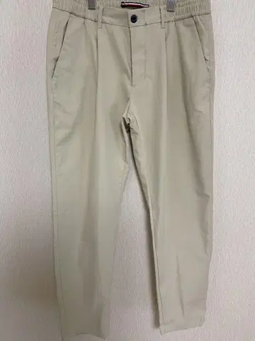베이지 치노 팬츠 스트라이프 안감