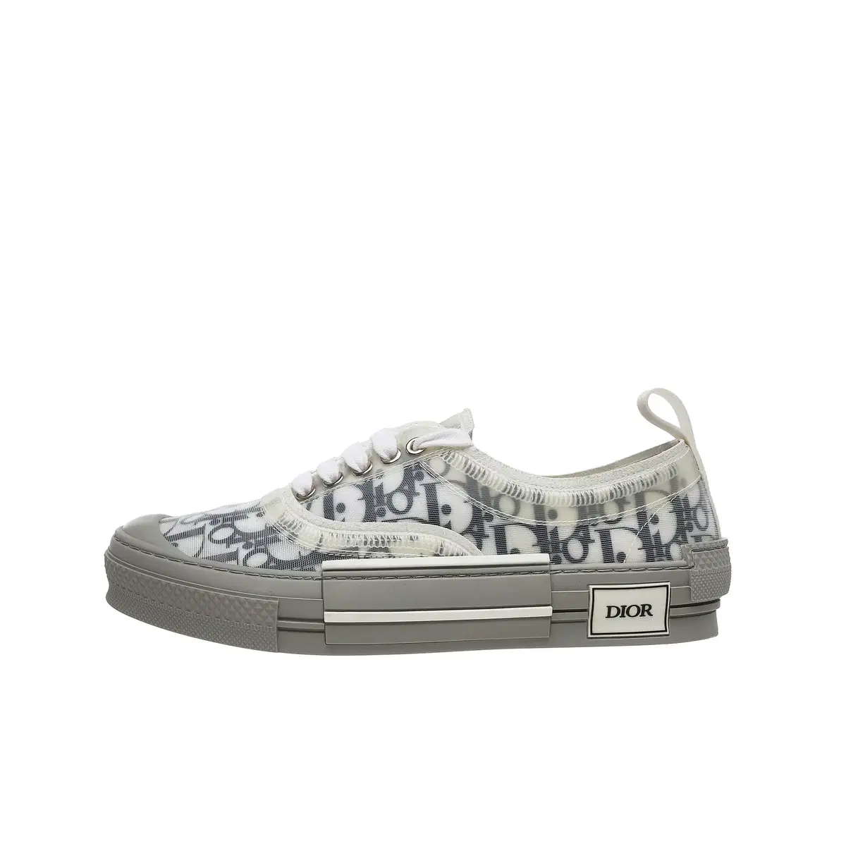 DIOR 디올 [EU 41] Dior B23 Low Top Sneakers White Navy Oblique